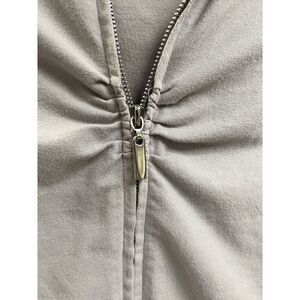 Yoga Womens Hooded Full zip Yoga Sweatshirts Gray Size Extra Small